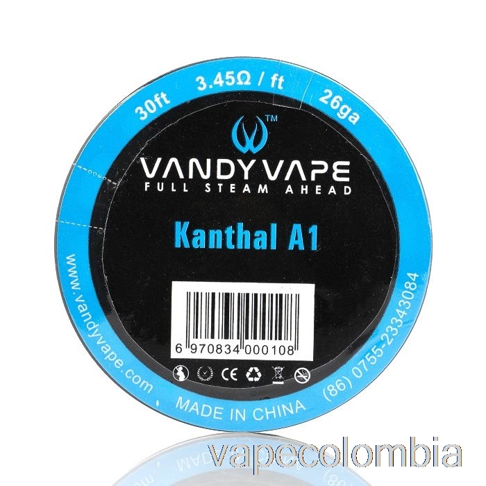 Vape Kit Completo Vandy Vape Bobinas De Alambre Especiales Kanthal A1 - 26ga / 3.45ohm - 30 Pies